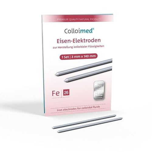 Colloimed Eisen-Elektroden 1 Paar 3mm x 140mm (Fe 3x140)