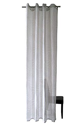 Homing blickdichter Vorhang mit Ösen silber (1Stück) 245 x 140 cm (HxB)