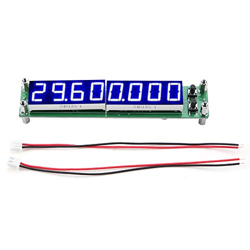 Frequenzmesse PLJ-8LED-H HF Signal Frequenzzähler Cymometer Tester Module 0.1~1000MHz, 125,5 mm x 25,5 mm x 21,5 mm (Backlight Font Blue)