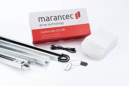 Garagentorantrieb Marantec Comfort 260 Speed Set, Toröffnung in unter 10 sek. bei 650 N, max. 110 kg Torgewicht inkl. Schiene und Handsender bi-linked