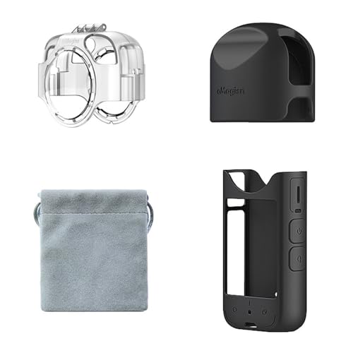 NYCEMAKEUP Silikon-Schutzhülle, passend für Action-Kamera-Schutzhüllen, Objektivdeckel-Schutz für 360-Grad-Schutz, kratzfester Objektivdeckel, Objektivschutz