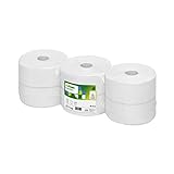 Satino by WEPA Comfort Toilettenpapier Großrollen 2lagig - 6 Rollen mit je 380 Meter Klopapier in weiß - ideal für WCs mit vielen Nutzern