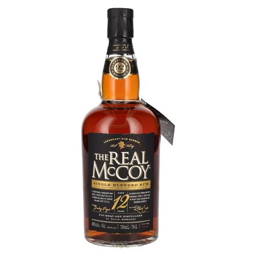 The Real McCoy 12 Years Old Single Blended Rum 46,00% 0,70 lt.