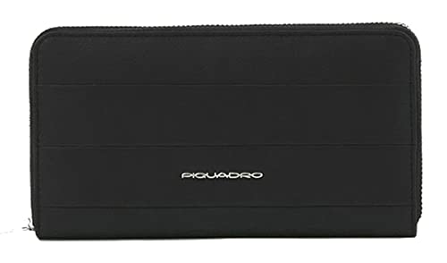 Piquadro Alvar Zip Around Women's Wallet RFID Nero