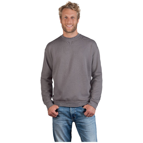 Promodoro Arbeits Sweatshirt 80-20 Herren, XXL, Stahlgrau