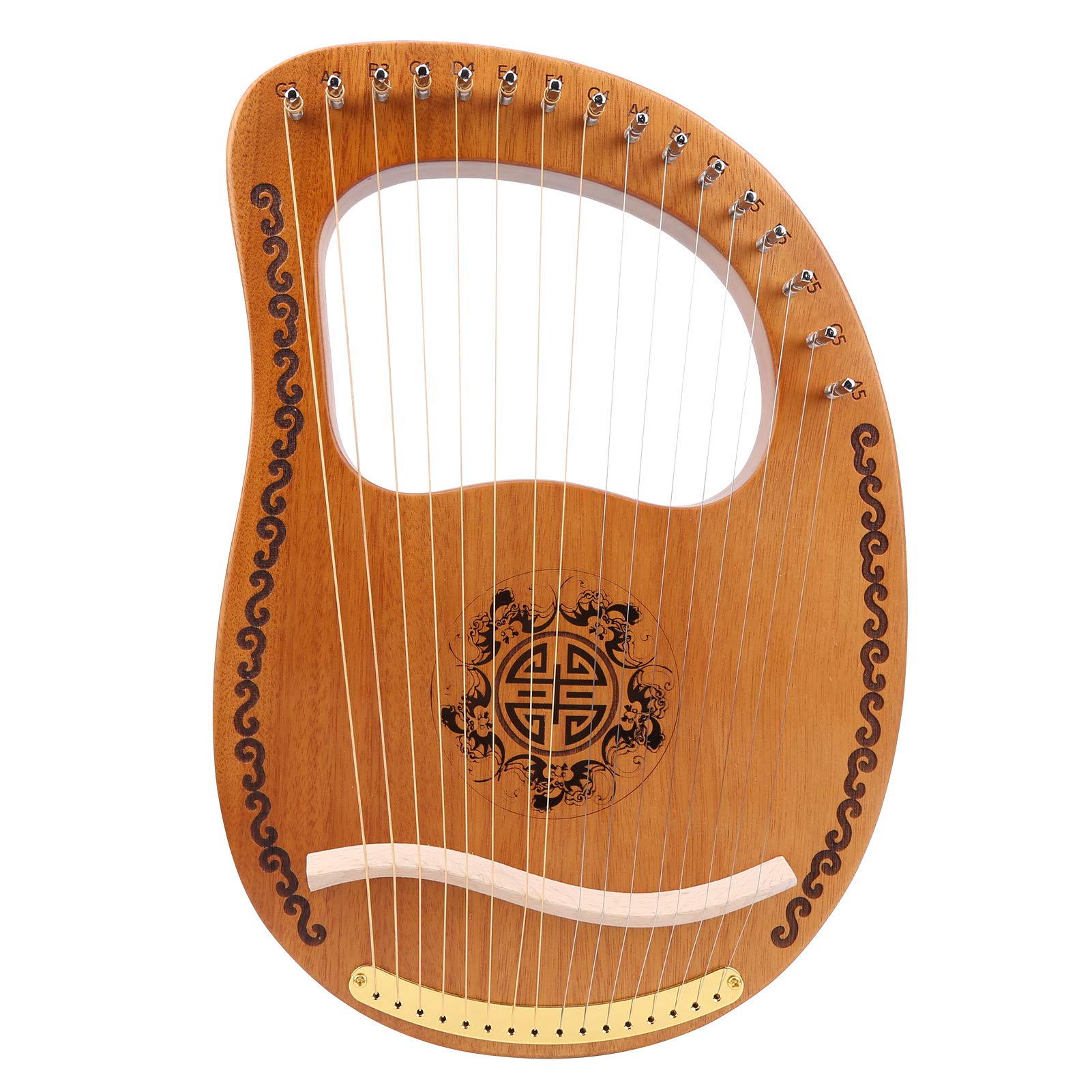16 Saiten Harfe, Musikinstrument, nicht leicht zu beschädigen Der Körper Home Sweethearts for Beginners Party