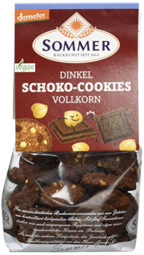 Sommer Dinkel Schoko-Cookies Vollkorn vegan, demeter, 6er Pack (6 x 150 g)