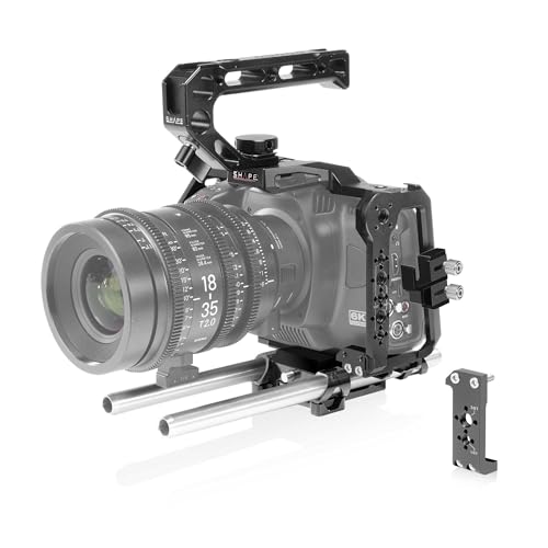 SHAPE Cage für Blackmagic Cinema Kamera 6K/6K Pro/6K G2 mit Griff & 15mm LWS Rod System