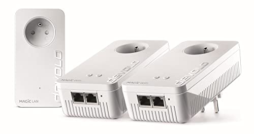 devolo Magic 2 WiFi Next: Das schnellste Multiroom Powerline-Kit der Welt (2400 Mbit/s, 5 Gigabit Ethernet-Ports) ideal Telearbeit und Streaming