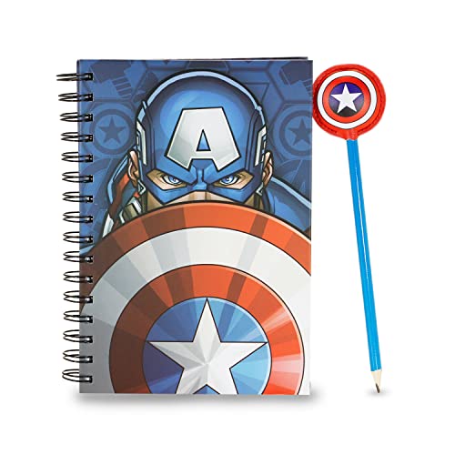 Captain America Patriot-Geschenkbox mit Notizbuch und Fashion Bleistift, Mehrfarbig