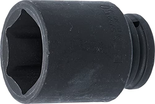 BGS 5750 | Kraft-Steckschlüssel-Einsatz Sechskant, tief | 20 mm (3/4") | SW 50 mm