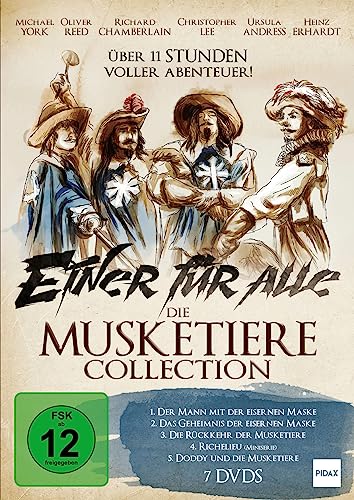 Einer für alle - Die Musketiere Collection / Spannende Abenteuer mit den Figuren aus den Romanen von Alexandre Dumas [7 DVDs]