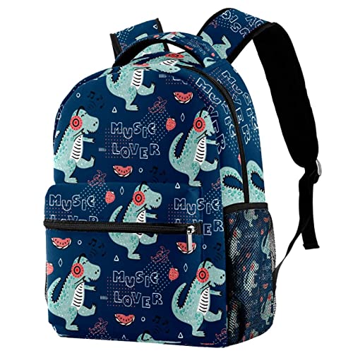 Laptop-Rucksack, Reiserucksack mit mehreren Taschen, großer Schulrucksack für Mädchen, Jungen, Teenager (tropische Marineblau, Blumenmuster), #361, 29cm*20cm*40cm, Schulranzen