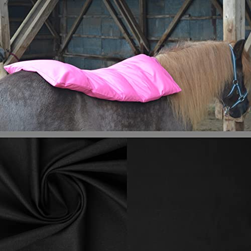 Dinkelspelzkissen Wärmekissen für Pferde Ponys Esel 1 farbig Schwarz Füllung Premium 90x68