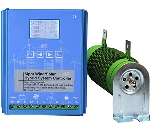 1600W Solar&Wind Hybrid System MPPT Laderegler 600W Solar Controller 1000w Windkraftanlage 12V 24V 48V regler Heimgebrauch Windgenerator (12V/24V AUTO)