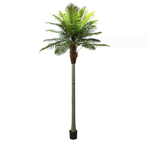 YuanSpring Dekorativer künstlicher Baum Kokosnussbaum, simulierter Seetangbaum, Tropische Landschaft, Innendekoration, Landschaftsornamente, künstlicher Baum(300cm)