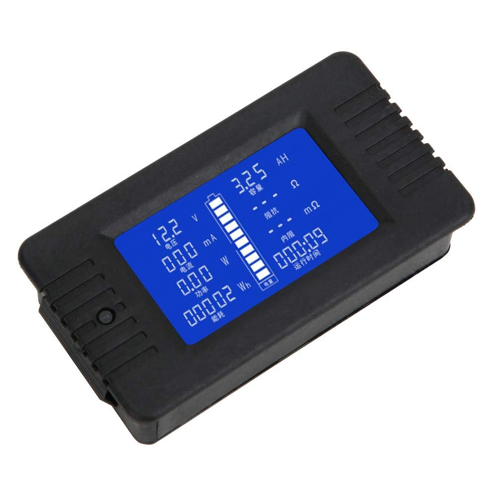 Batteriemonitor, PZEM-015 0-200V 0-300A Multifunktions-LCD-Display Batteriestrom Spannung Leistung Energie Kapazität Impedanztester Checker mit 200A Shunt(mit 200A Shunt)