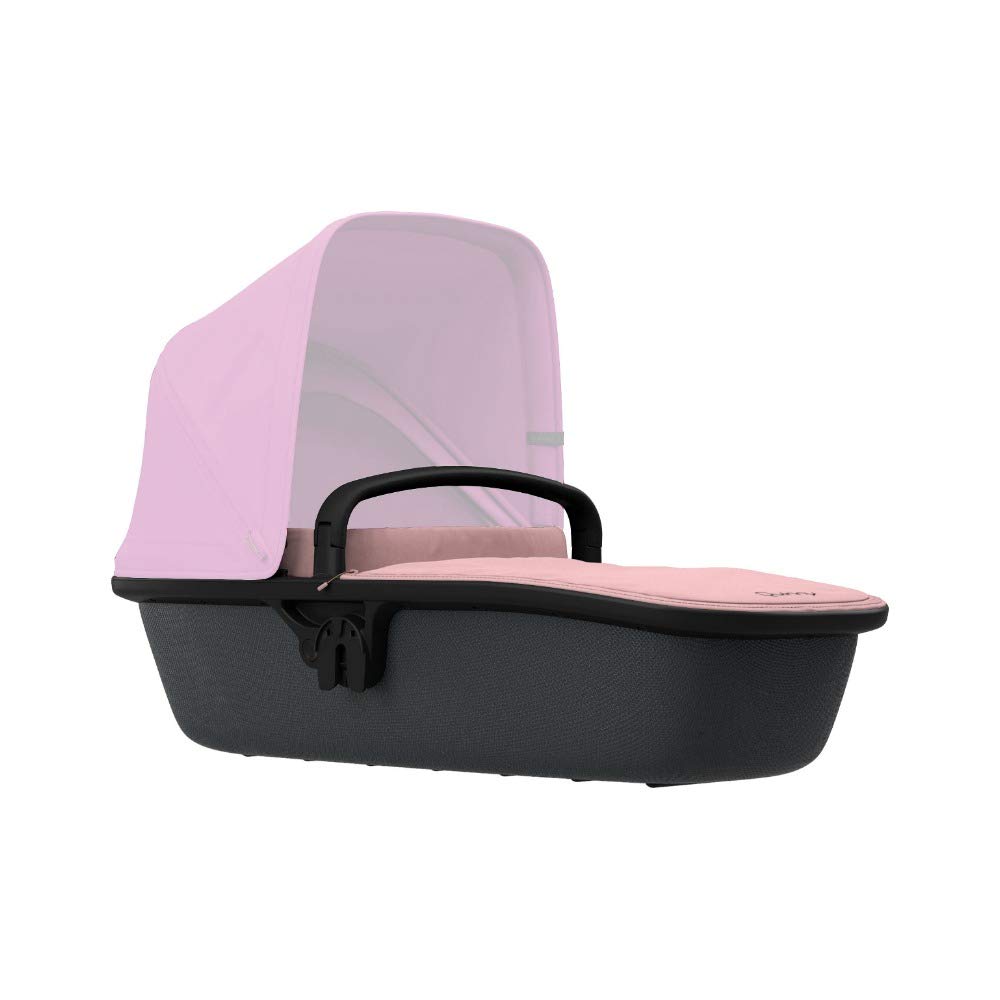 Quinny Lux Kinderwagenaufsatz, passend für Buggy Zapp Flex und Zapp Flex Plus, ultraleichte Babywanne, robust und atmungsaktiv innovatives Design, nutzbar ab der Geburt bis 6 Monate, blush on graphite