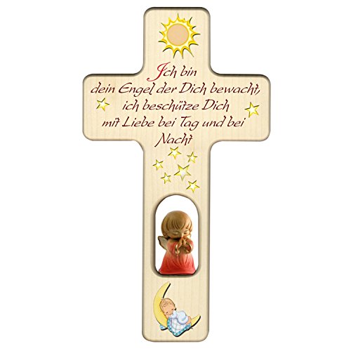 Holzkreuz für Mädchen zu Geburt, Taufe oder Kindergeburtstag/Dekoration/mit Aufhängung