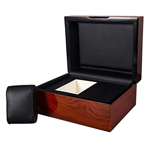 Tubayia Uhrenbox Uhrenkasten mit Abnehmbarem Kissen, Uhr Aufbewahrungsbox Geschenkbox