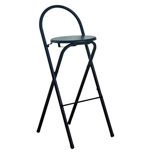 VIOLK Balkonstuhl Klappbar Schwarz Folding Chair, White Klappstuhl Ideal Für Balkon, Garten Terrasse, Zusammenklappbar Klappstuhl Esszimmer Bequem (Color : Black, Size : 60cm)