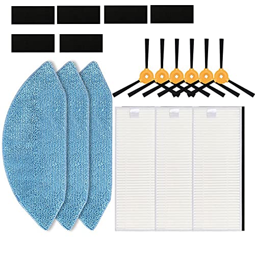 GYing HEPA-Filter-Seitenbürsten-Wischtuch-Pad-Set für Ecovacs Deebot U2 DGN22 U2 Pro Roboter-Staubsauger-Ersatzteile