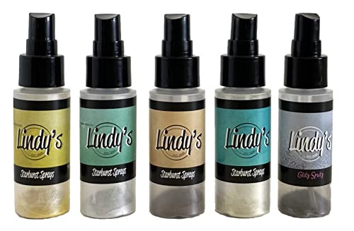 Lindy 's Stamp Gang Tinte Starburst Spray Set 2 Oz Flaschen ,industrial Chic, 25 gms (5x5 gms)