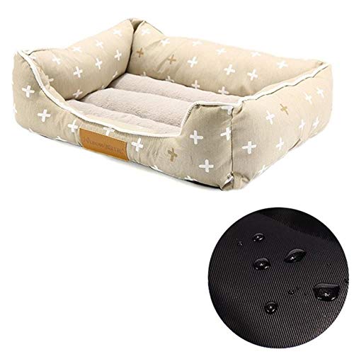 UKKD Hundematte Haustierbett Für Hunde Katze Haus Hund Betten Für Große Hunde Haustiere Produkte Für Welpen Hund Bett Matte Liege Bank Cat Sofa Liefert,L,XL 75X65X20 cm.