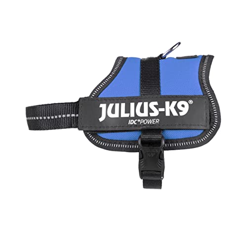 Julius-K9, 162B-BB2, K9 Powergeschirr, Hundegeschirr, Größe: 2XS/Baby 2, blau