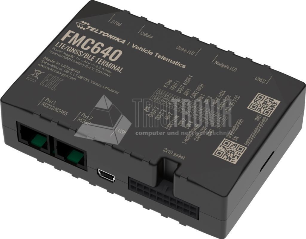 TELTONIKA FMC640 - Terminal-Tracker, GNSS, LTE, 3G, GSM, Backup