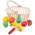 New Classic Toys - 10590 - Kinderrollenspiele - Schneideset Picknickkorb - 27 Teile