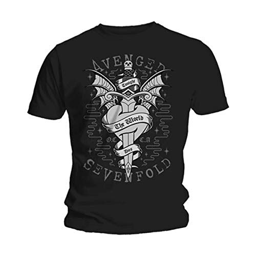 Avenged Sevenfold Herren Cloak and Dagger T-Shirt, Schwarz, XXL