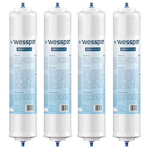 Kühlschrank Wasserfilter Ersatz für Samsung Side By Side, LG, AEG, HAIER, Whirpool, DA29-10105J, HAFEX/EXP, DA99-02131B, WSF-100, EF9603, USC-100, 4 Stück
