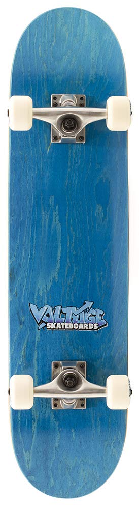 Voltage Graffiti Logo Blue Complete Skateboard - 7.5 inch