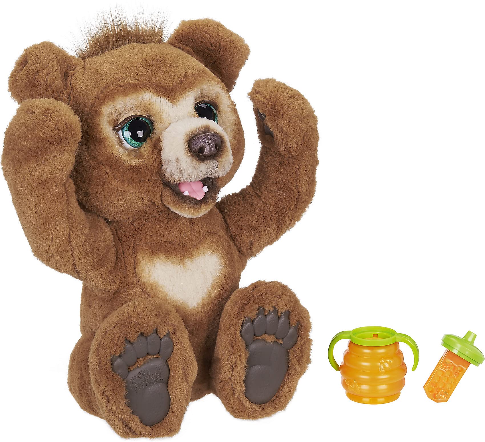 FurReal Cubby, Mein Knuddelbär, interaktives Plüschtier, ab 4 Jahren Braun