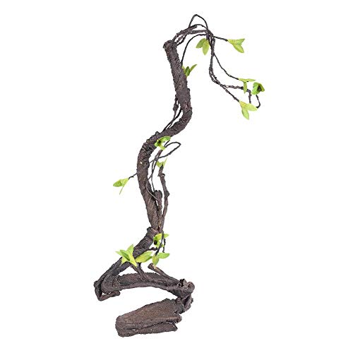 Reptilien künstliche Pflanzen flexibel biegbar künstliche Baum Rebe Dschungel Reben Terrarium Käfig Lebensraum Dekor für Eidechse Spinne Chamäleon Schlangen Gecko[S] Bäume