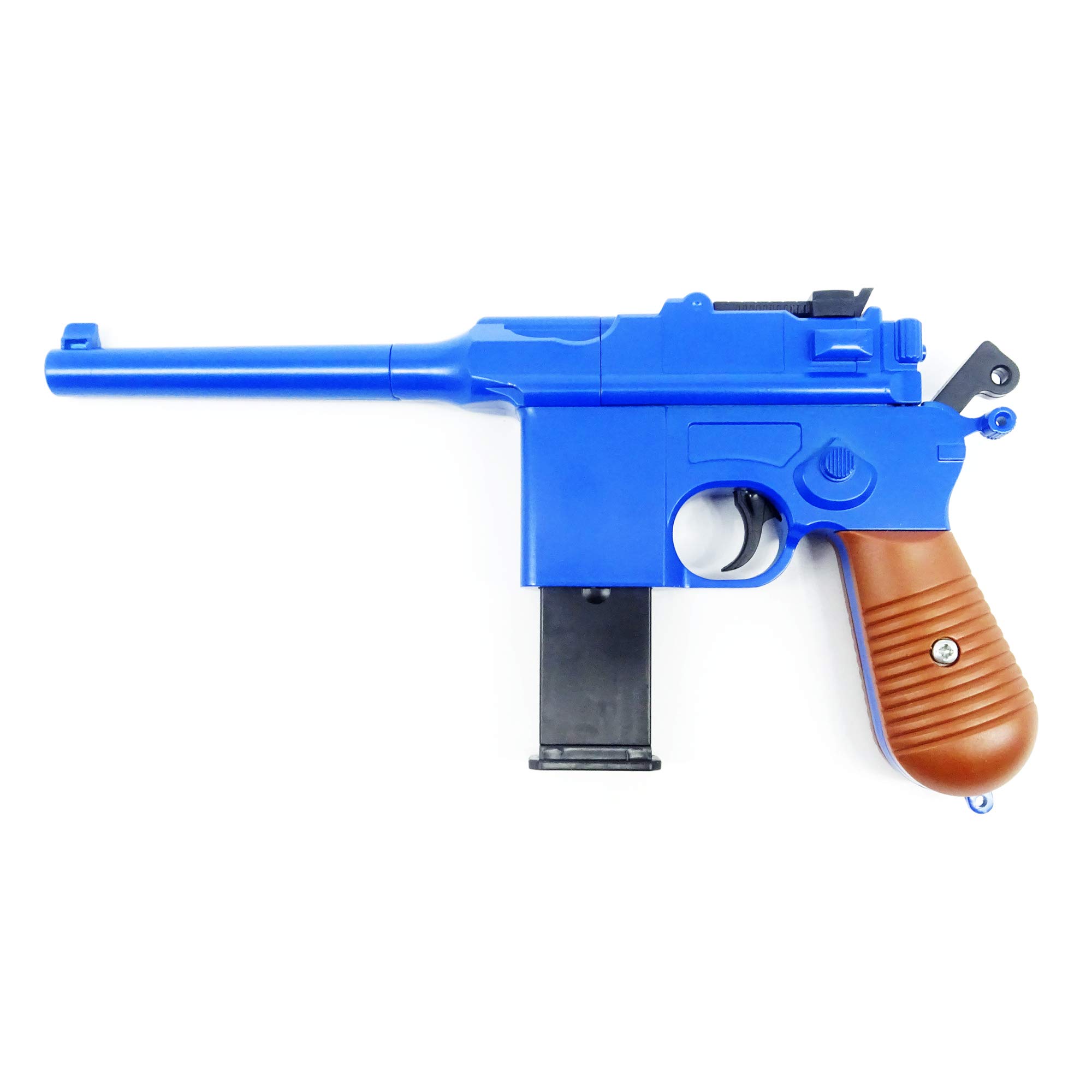 Softair Pistole Metall Rayline RV10 Blue, 1:1, Länge: 24,5cm, Gewicht: 360g, Kaliber: 6mm, Farbe: blau - (unter 0,5 Joule - ab 14 Jahre)