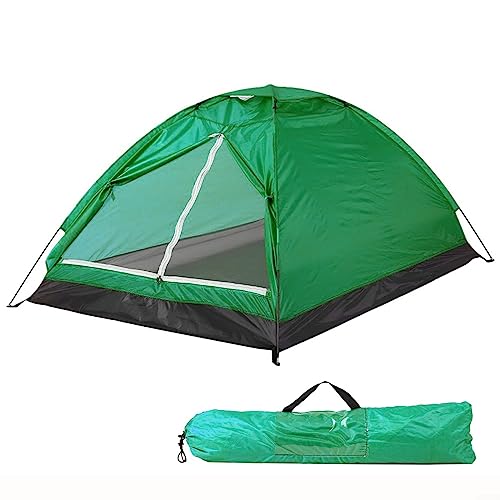 Camping-Zelt für 2 Personen, wasserdicht, Rucksackreisen, Zelte, einfacher Aufbau, leicht, für Wandern, Hinterhof, Grün