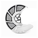 Gzcfesbn Motorrad-Bremsscheibe vorne Rotor Schutz-Abdeckung Schutz for KTM SX SXF XC XCF EXC EXCF 150 250 350 125 450 525 530 Durable (Color : White)