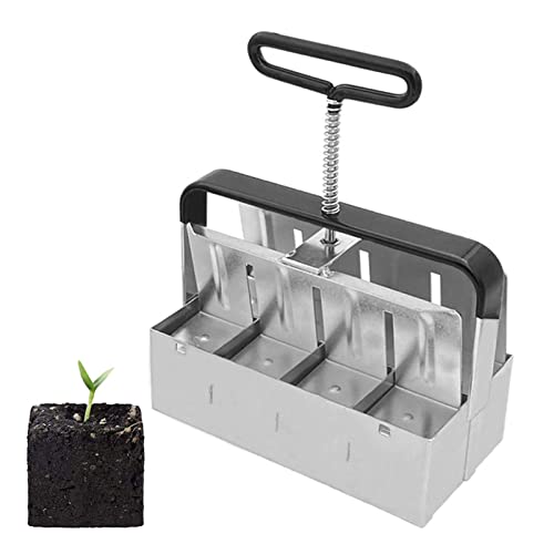 Luckxing Bodenblocker, Setzling Soil Block Maker Erstellen Sie 8 Stück Soil Blocks, Bodenblockierende 2-Zoll-Topfwerkzeuge für Starter