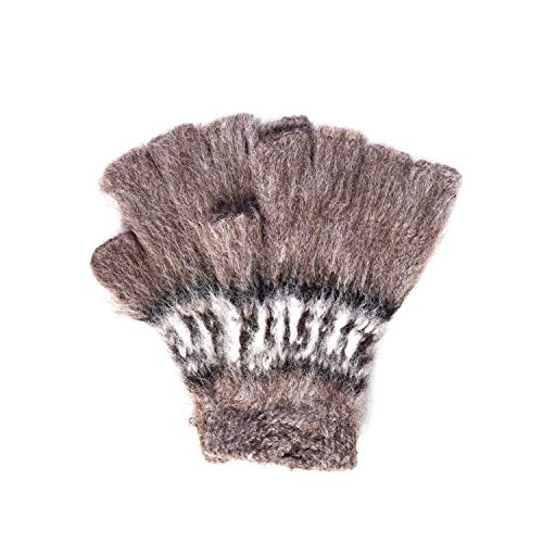 Fingerlose Handschuhe, Alpaka, in natürlichen Farben erhältlich, Fair Trade, Einheitsgröße Gr. Einheitsgröße, hellbraun