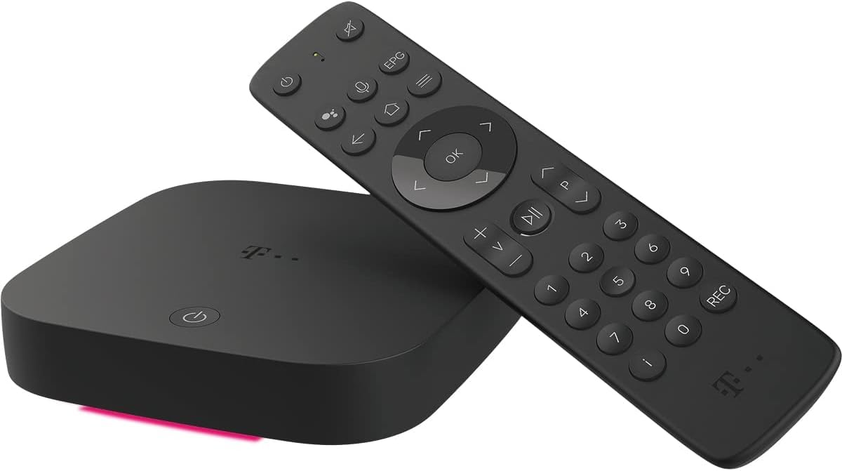 MagentaTV One | Android TV Box mit WLAN & LAN I MagentaTV mit 75+ HD-Sendern, 4K UHD, HDR, live & zeitversetzt | Streaming-Dienste (Netflix, Disney+, RTL+, DAZN, Sky Ticket, Apple TV+) & App Store