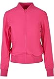 Urban Classics Damen Ladies Light Bomber Jacket Jacke, Hibiskus Pink, L