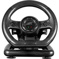 Speedlink Black Bolt Racing Wheel USB - Gaming Lenkrad für PC / Computer (Gas- und Bremse-Pedale, Schaltwippen - Vibration, 180° Lenkbereich) schwarz