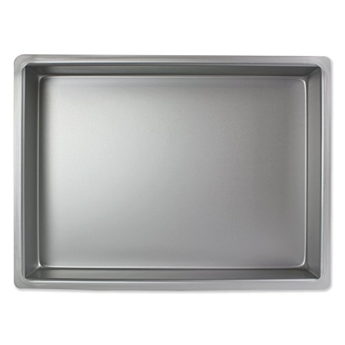 PME OBL10154 Längliche Aluminium-Backform 254 x 381 x 102 mm, Silver, 25 x 38 x 10 cm