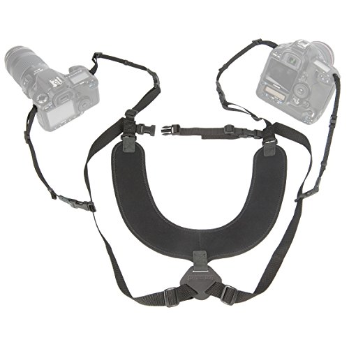 OP/TECH Dual Harness Kamera-Geschirr (Halterung für 2 Kameras) Schwarz