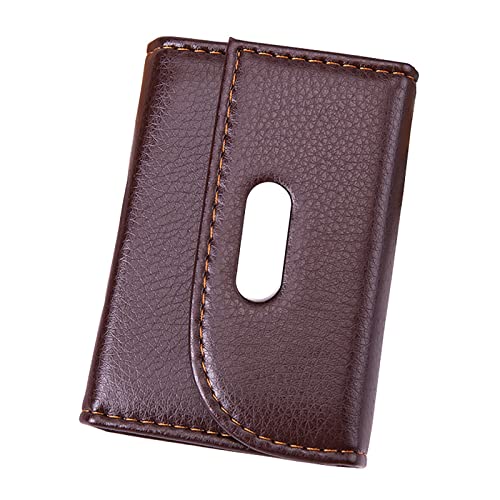 VKEID Kreditkartenhalter Brieftasche Organ-Kartenetui, modisches Multi-Karten-Kartenetui for Herren und Damen, Kreditkartenetui (Color : Brown, Size : 7x10.5x2cm)