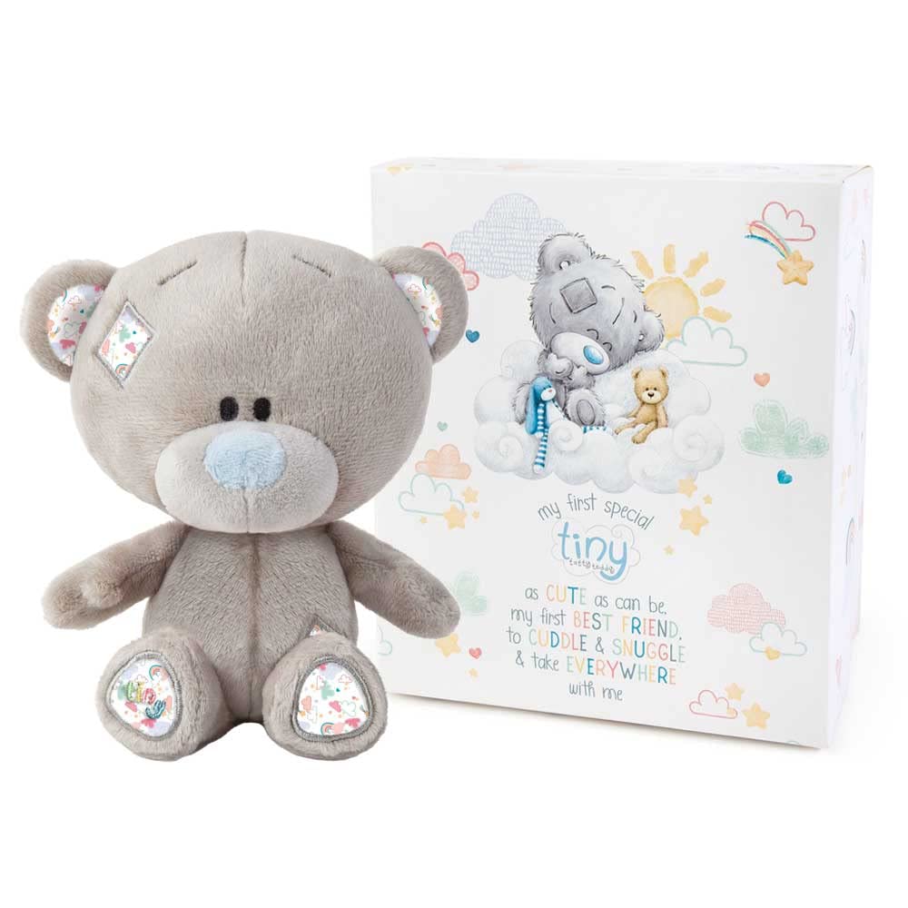 Me To You Tiny Tatty Bär Erster Teddybär in Geschenkbox (AP992001), blau