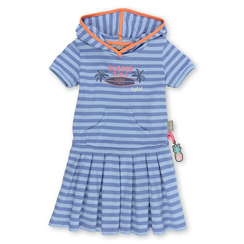 Kinder Kleid, Organic Cotton blau/orange Gr. 110 Mädchen Kleinkinder