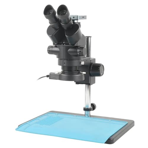 Mikroskop-Zubehör-Kit 8,3 MP 4k 1080P HDMI USB Video Kamera 3,5 X-90X Simul Brenn Stereo Trinokular Mikroskop Set Fit for PCB BGA CPU Chip Löten Reparatur Mikroskopische Objektträger (Size : A)
